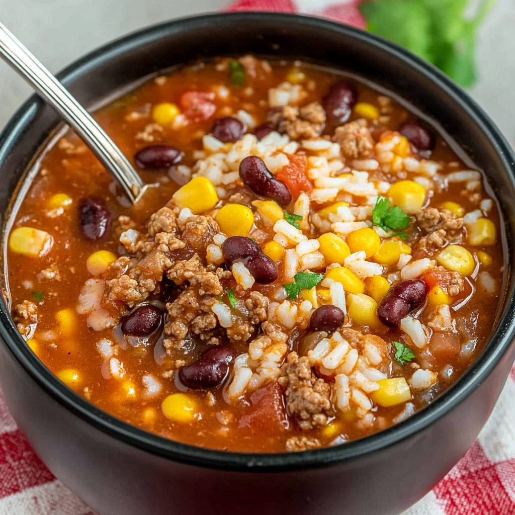 Crock Pot Taco Rice Soup