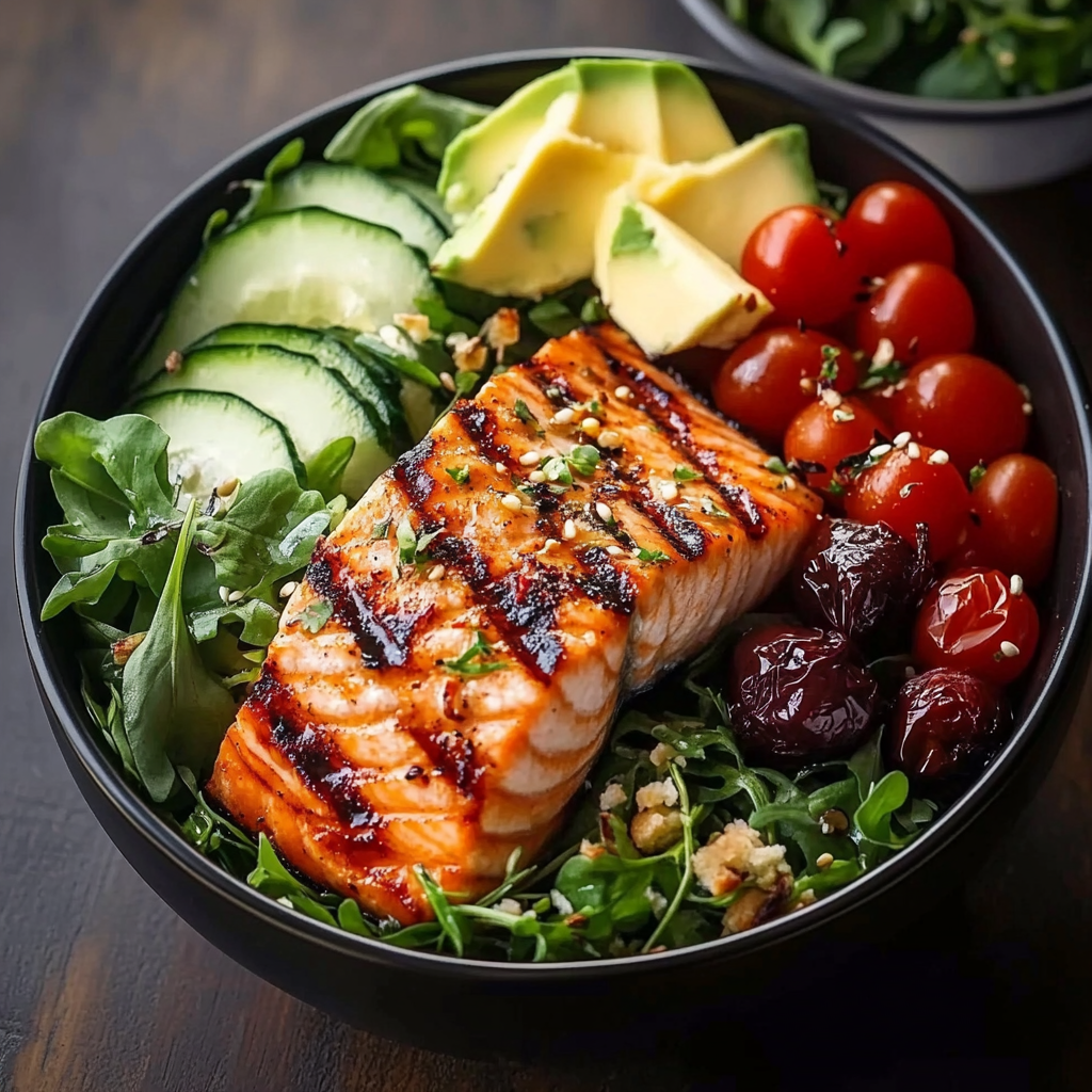 Grilled Salmon Power Bowl