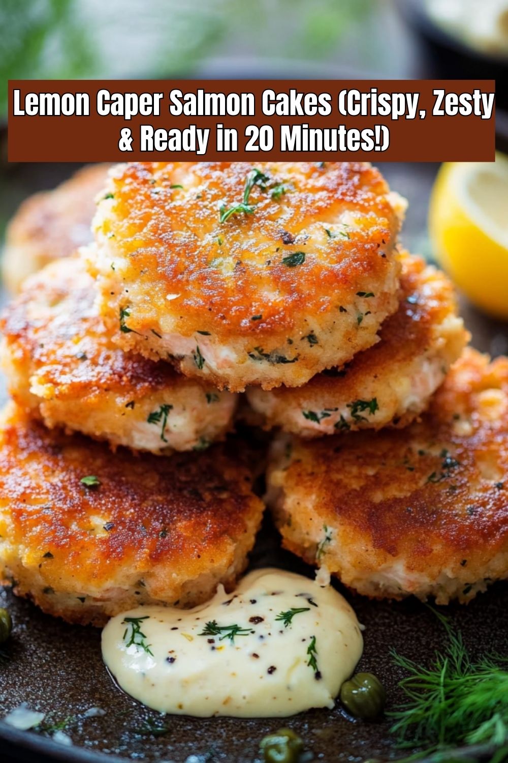 Lemon Caper Salmon Cakes