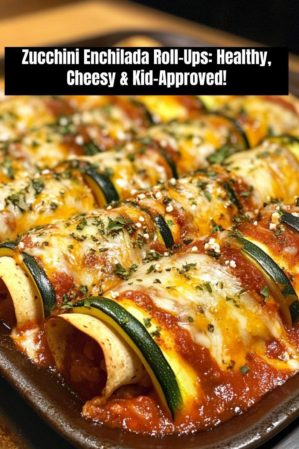 Zucchini Enchilada Roll Ups