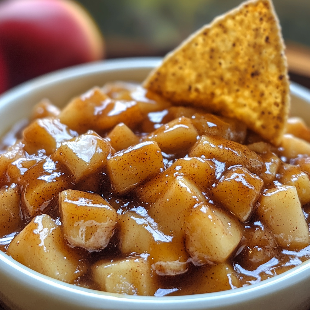 Easy Apple Pie Dip with Cinnamon Sugar Chips