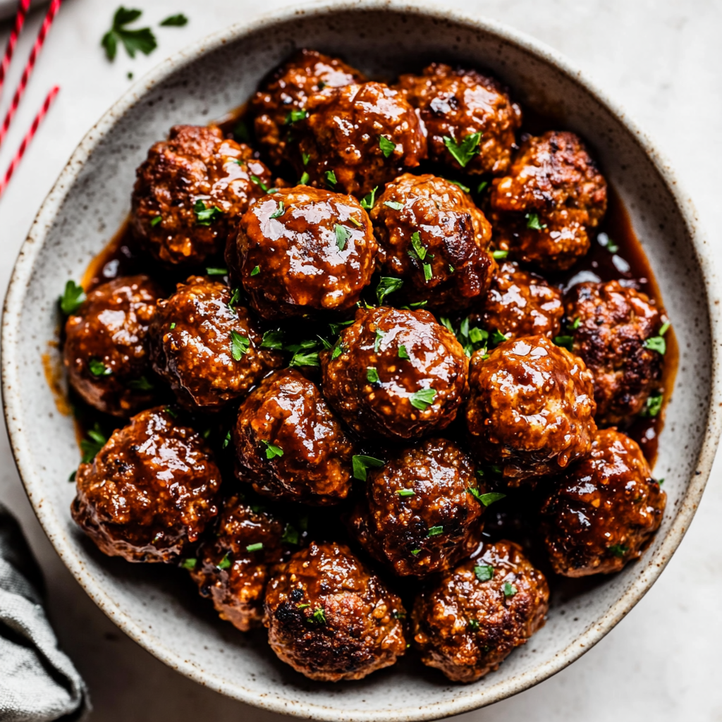 BBQ Glazed Meatballs