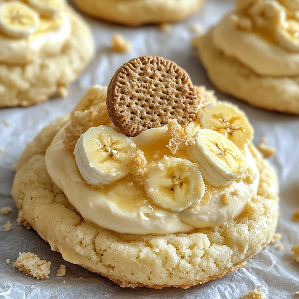Crumbl Banana Cream Pie Cookies
