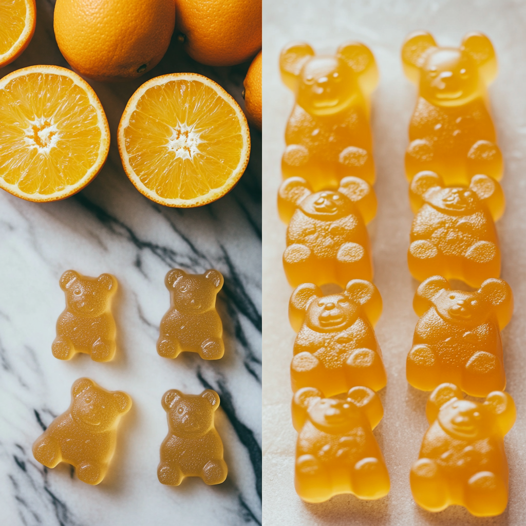 Easy Homemade Orange Gummy Bears
