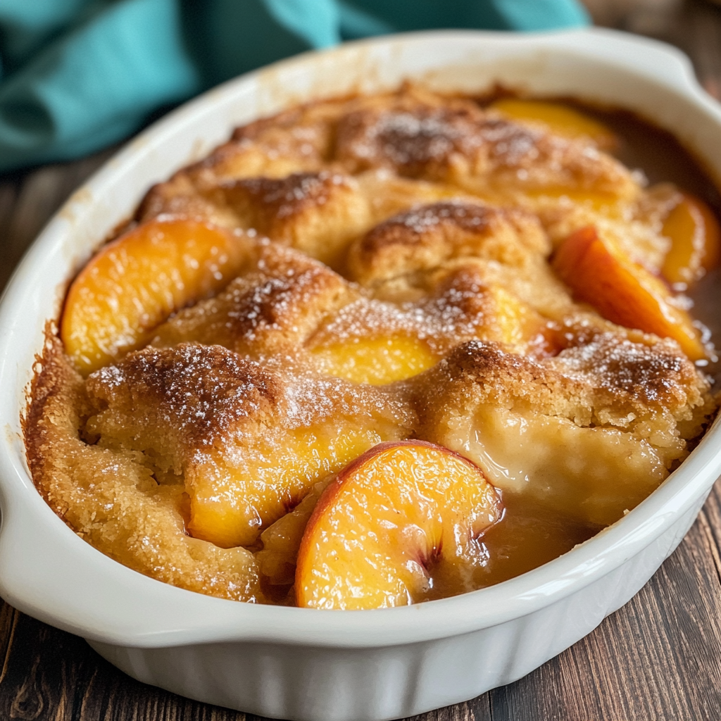 The Best Southern Peach Cobbler Recipe Ever!