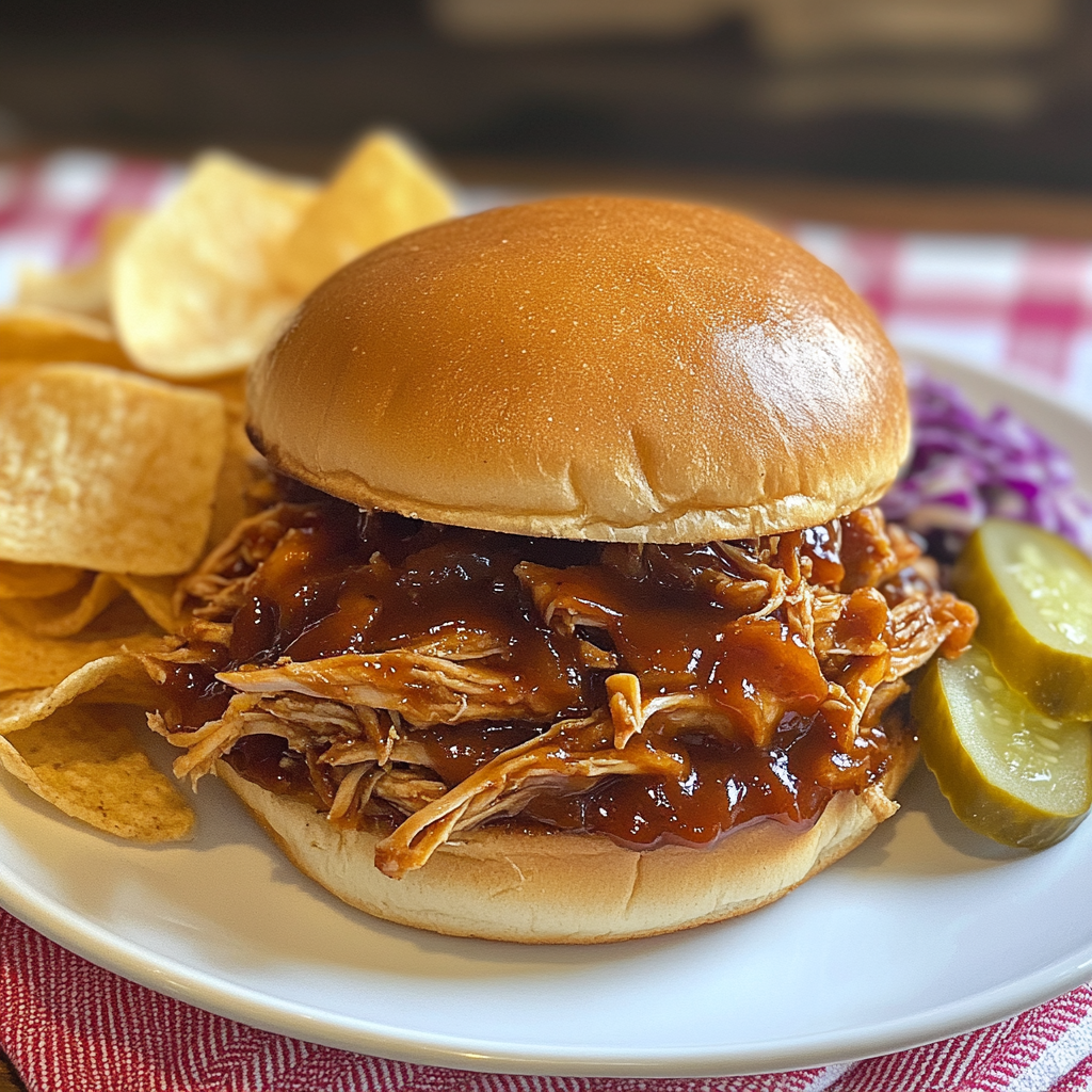 Slow Cooker BBQ Pulled Chicken