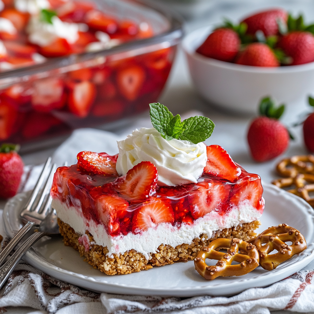 Strawberry Pretzel Salad