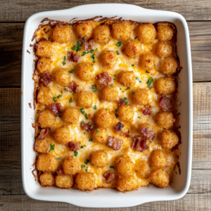 Cracked Out Tater Tot Breakfast Casserole