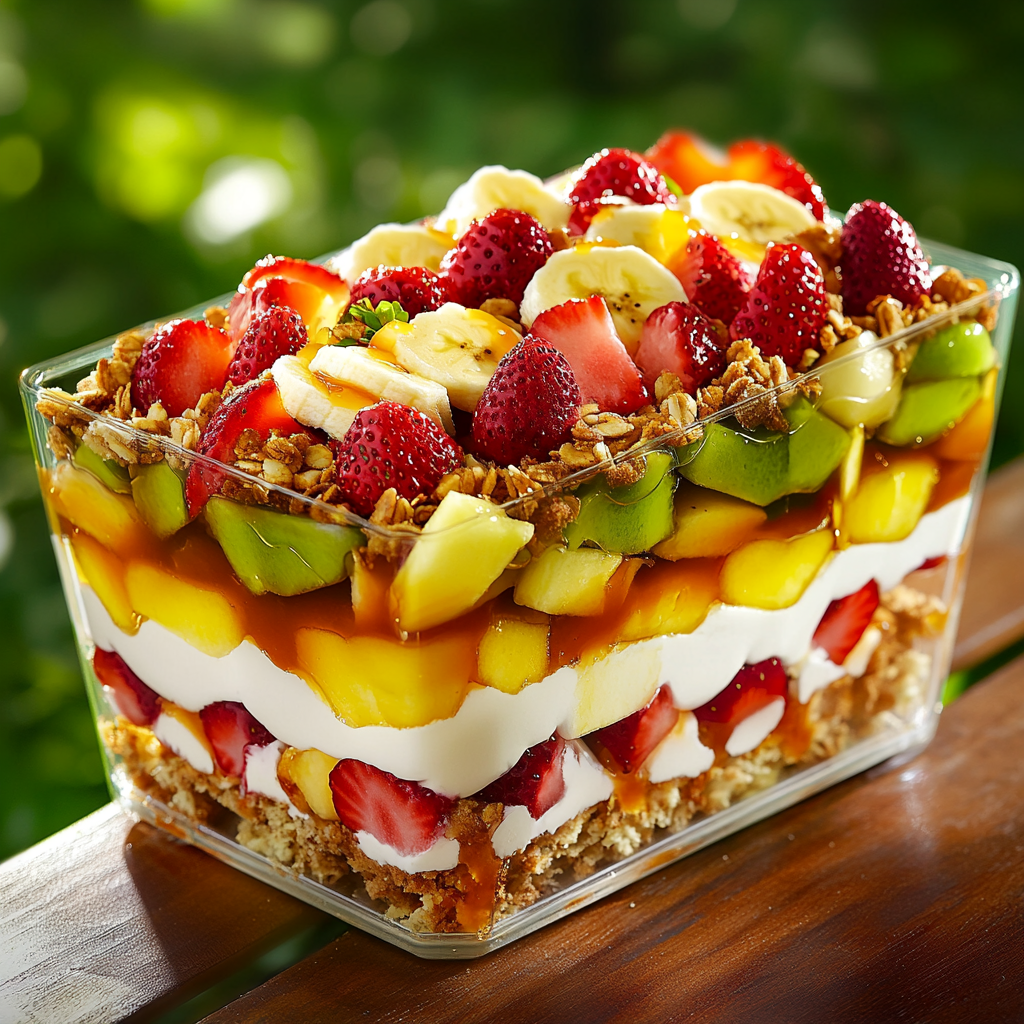 Cheesecake Fruit Salad Bliss | Easy No-Bake Dessert 🍓🍌