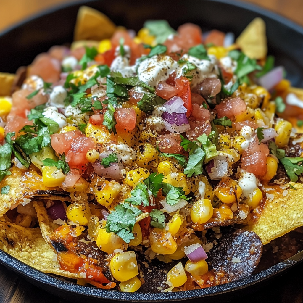 Mexican Street Corn Nachos Recipe