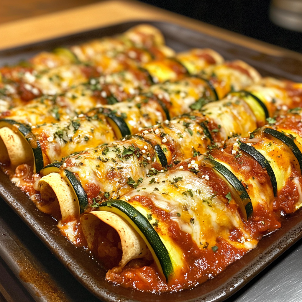 Zucchini Enchilada Roll Ups