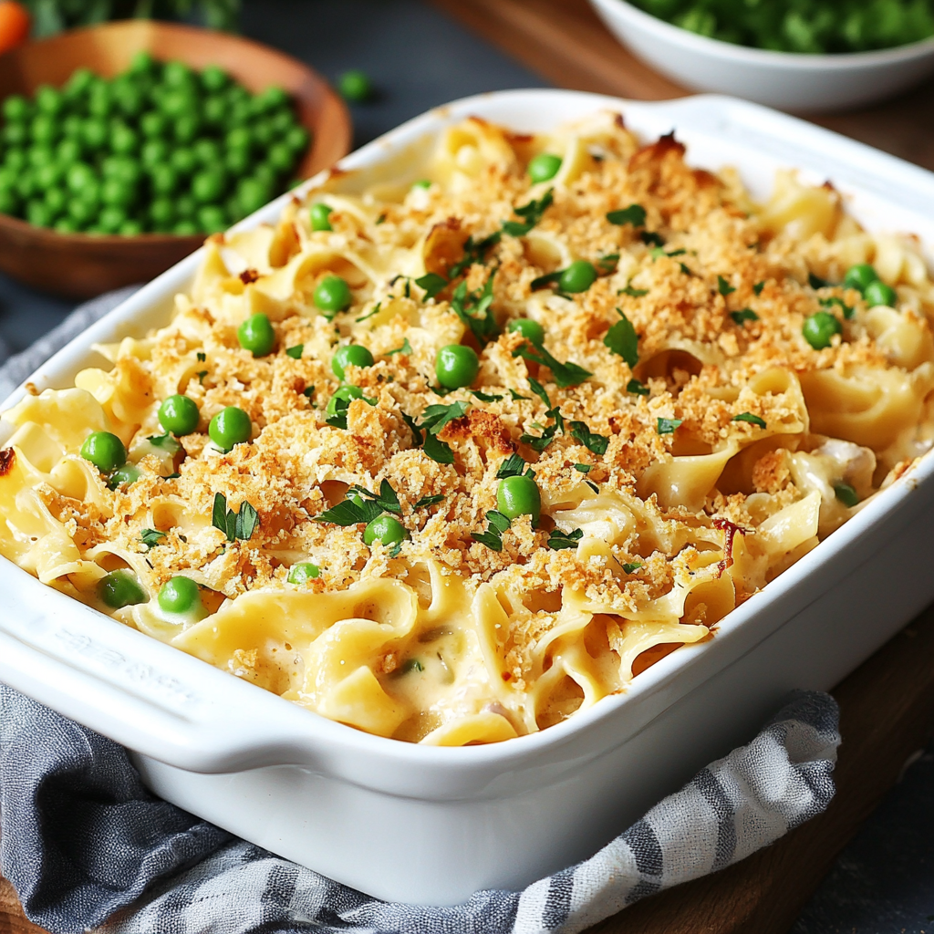 Creamy Chicken Noodle Casserole Comfort 🍗🧀
