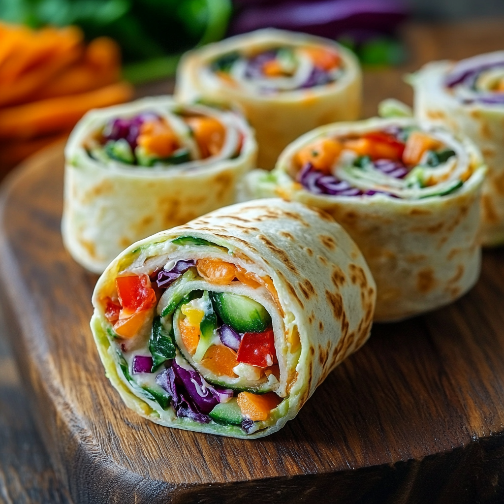 Vegetable Cream Cheese Rollups