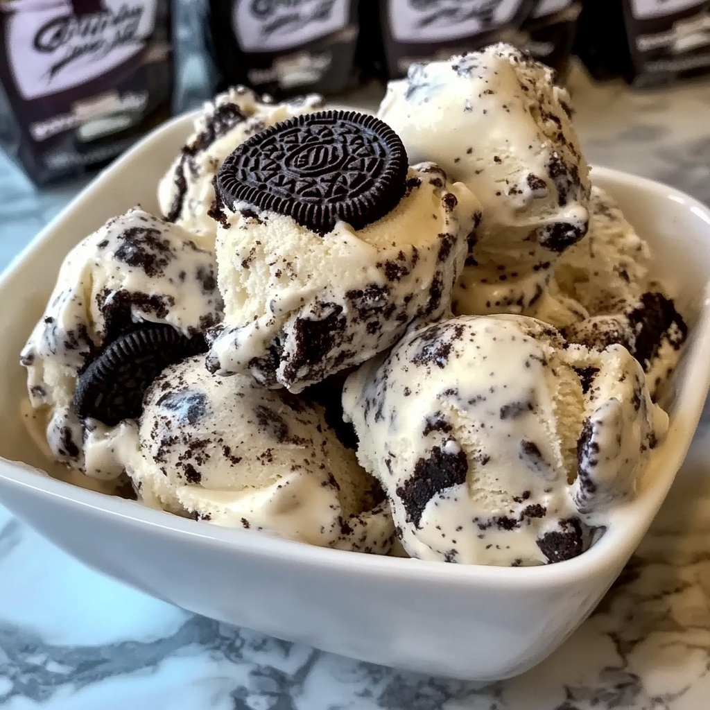 Homemade Oreo Ice Cream