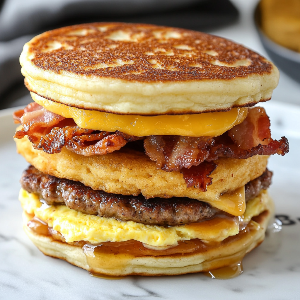 Homemade McGriddle Breakfast Sandwiches