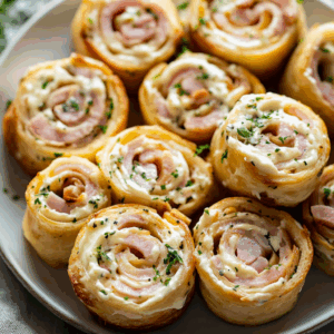 Ham and Cream Cheese Pinwheels