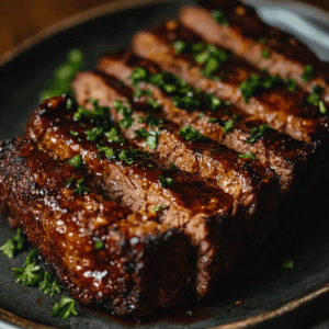 Grilled BBQ Meatloaf Slices