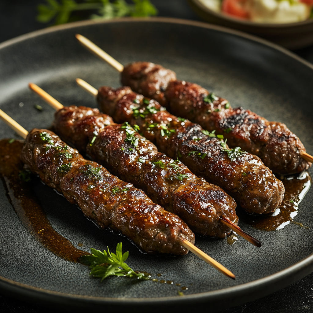 Glazed Beef Kofta Skewers