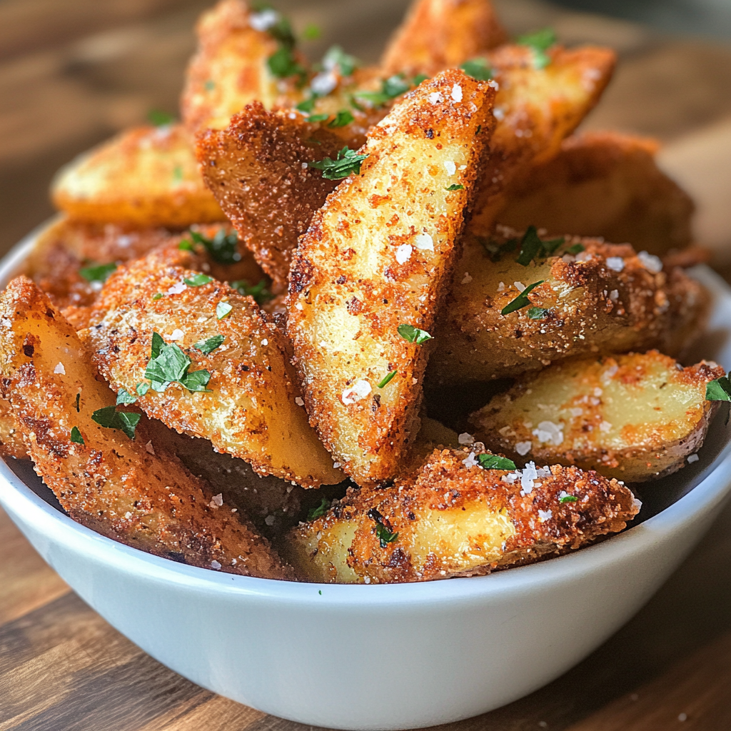 Crispy Fried Potato Wedges