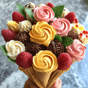 Edible Ice Cream Cone Bouquets