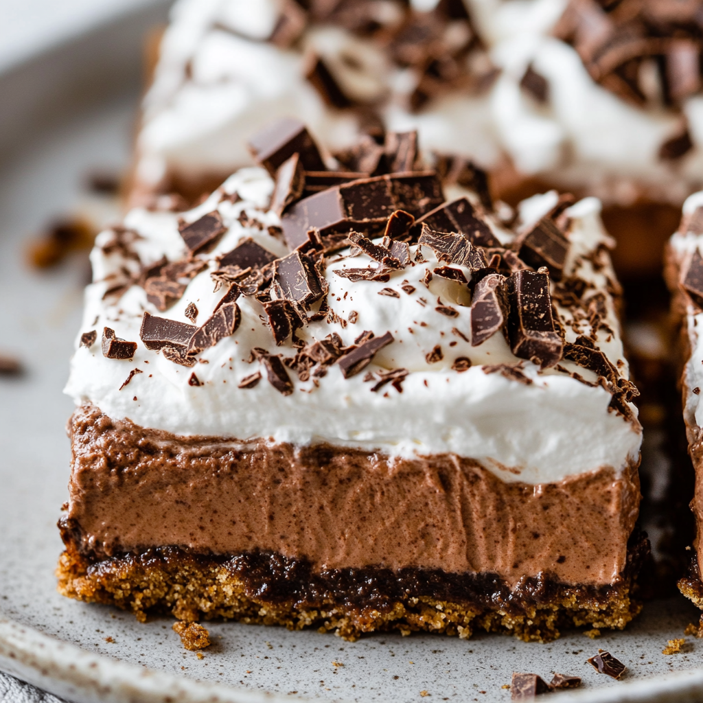Easy Chocolate Cream Pie Bars