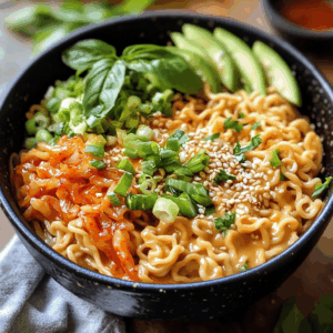 Spicy Peanut Noodle Bowls