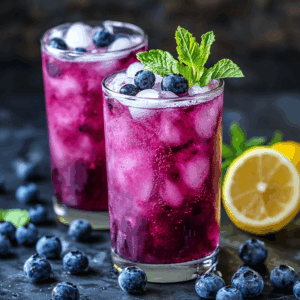 Homemade Blueberry Soda