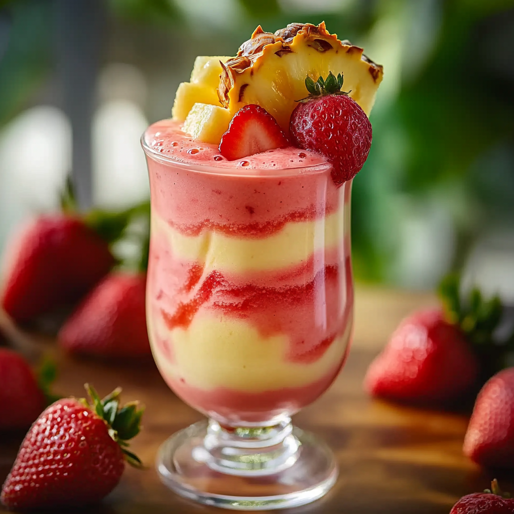 Strawberry Piña Colada Smoothie Recipe