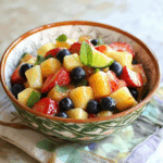Fruit Salad with Honey-Lime Glaze