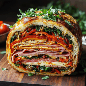 Pressed Italian Picnic Sandwich Loaf