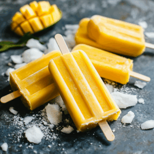 Coconut Mango Popsicles