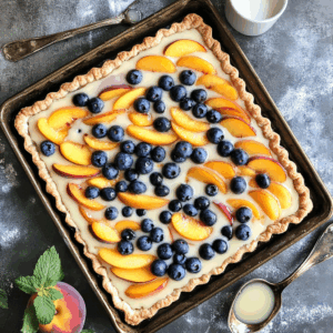 Easy Blueberry Peach Tart