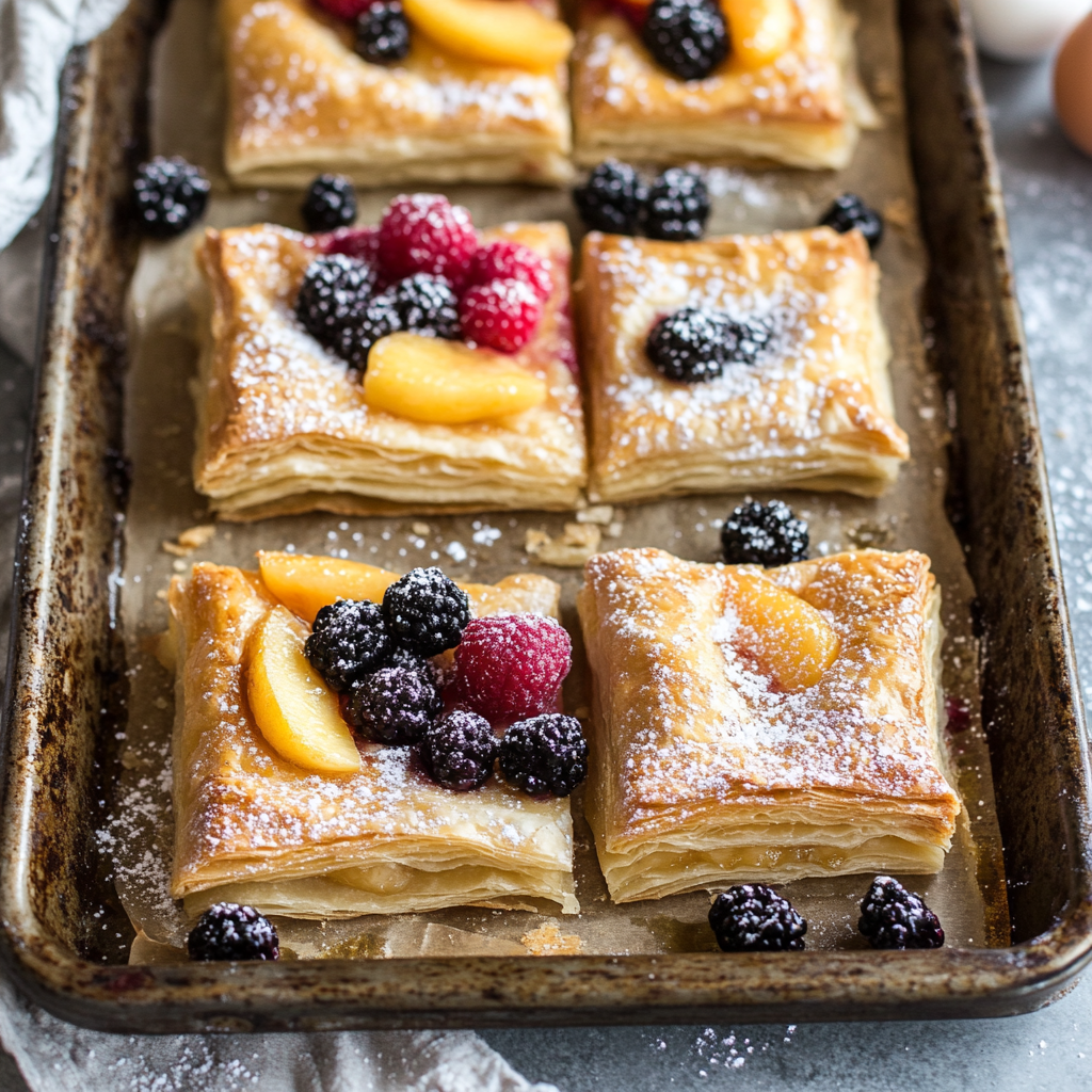 Breakfast Puff Pastry Bars
