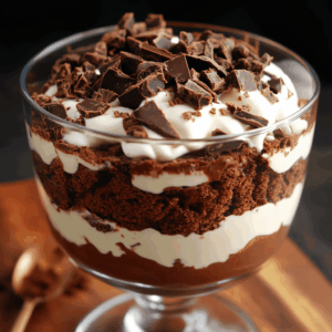 Easy Chocolate Brownie Trifle