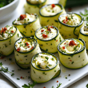 Zucchini Ribbon Rolls