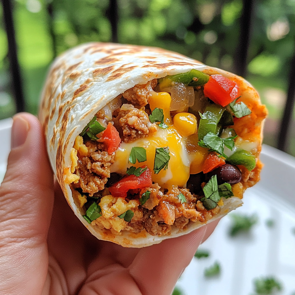 Southwest Egg White Breakfast Burrito