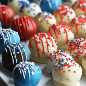 4th of July Oreo Truffles