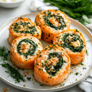 Stuffed Salmon Pinwheels