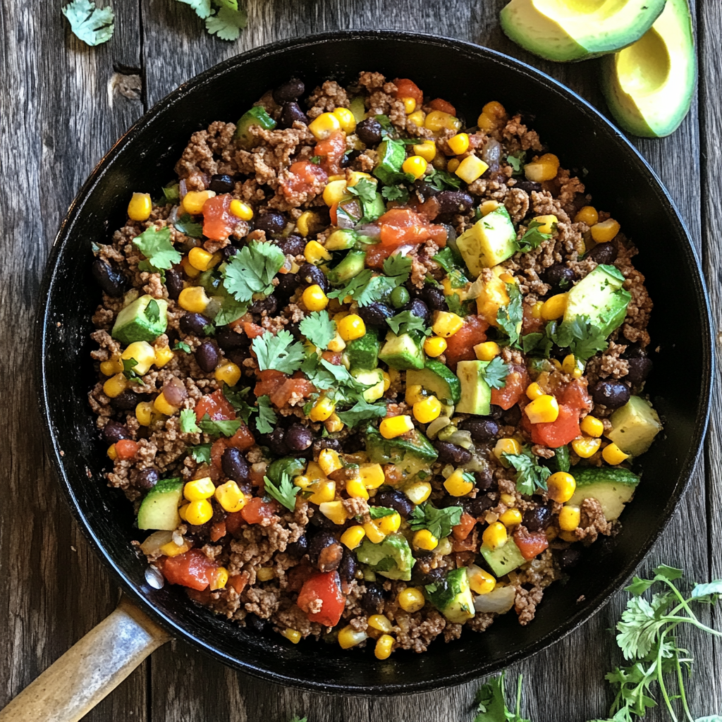 Southwest Beef & Corn Skillet
