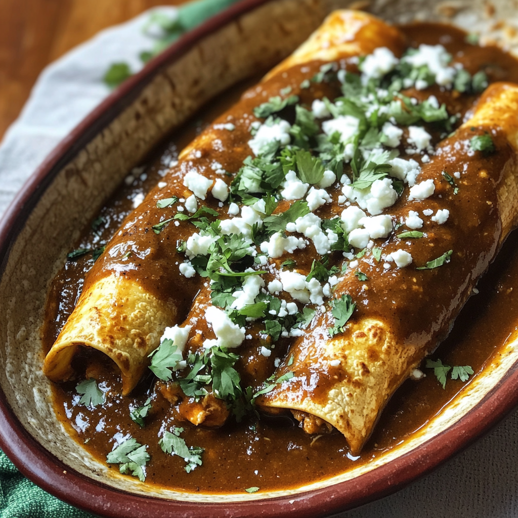 Easy Chicken Enmoladas