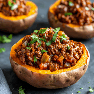Sloppy Joe Sweet Potato Bowls