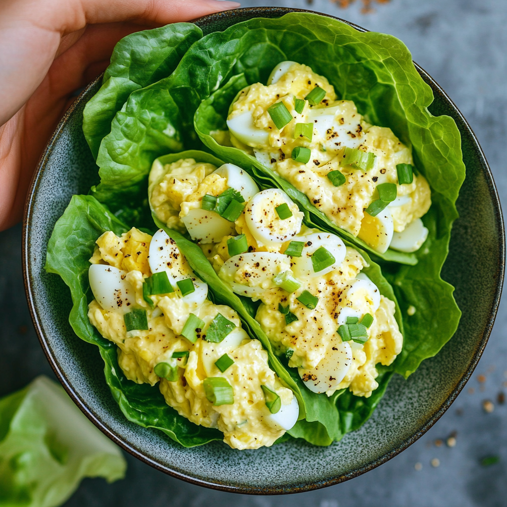 Keto Egg Salad Lettuce Wraps