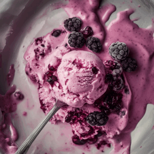 No-Churn Mulberry Ice Cream