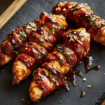 Bacon-Wrapped BBQ Chicken Tenders
