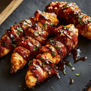 Bacon-Wrapped BBQ Chicken Tenders