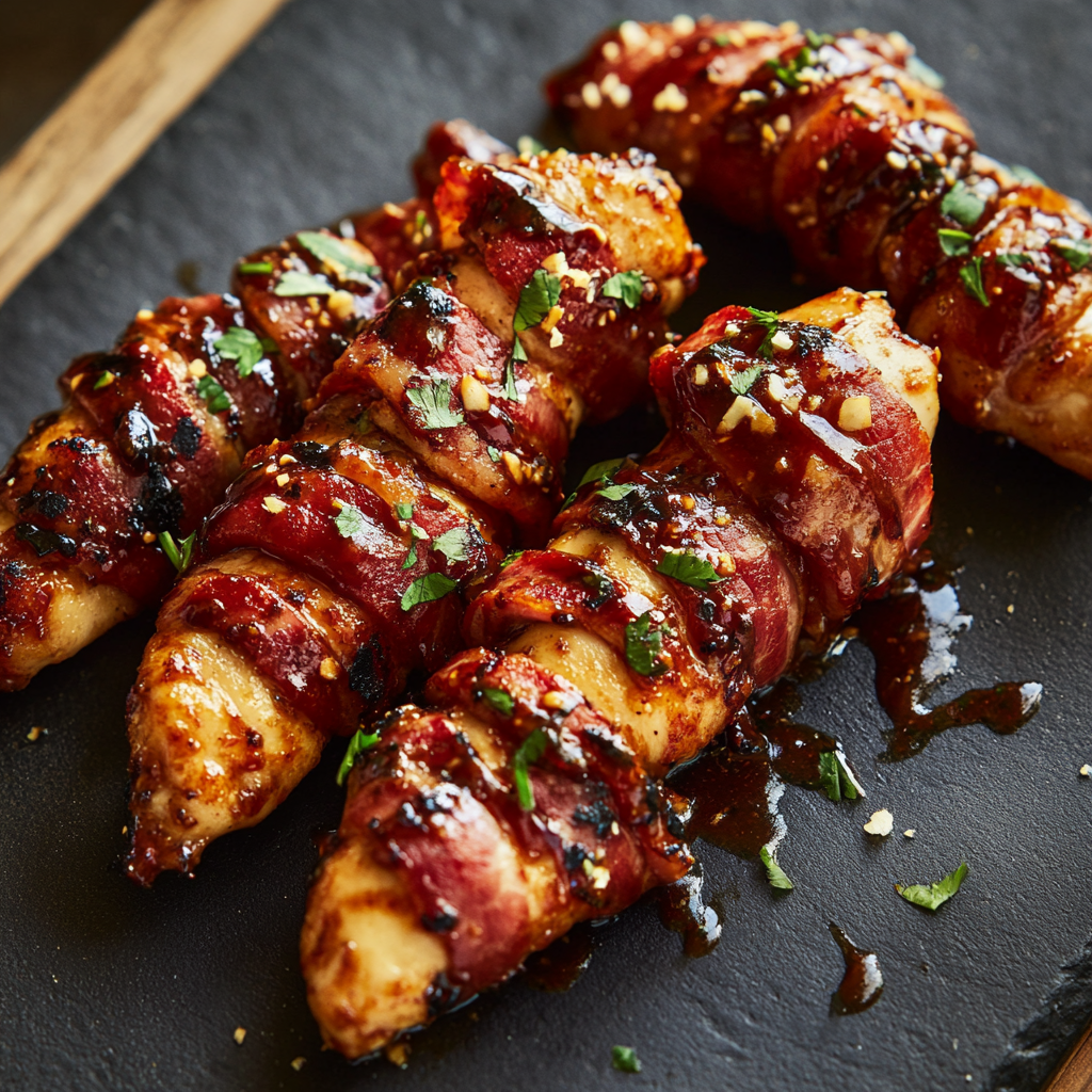 Bacon-Wrapped BBQ Chicken Tenders