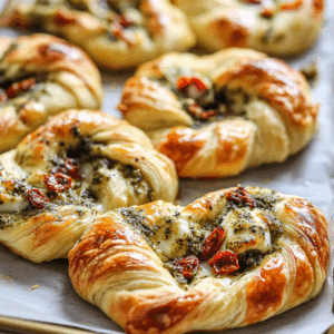 Savory Caprese Puff Pastry Twists