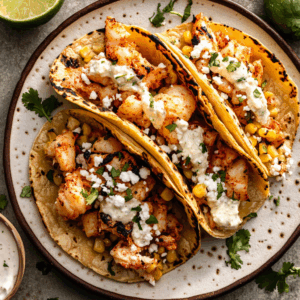 Elote-Inspired Lobster Tacos