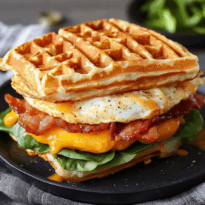 Protein Waffle Sandwich