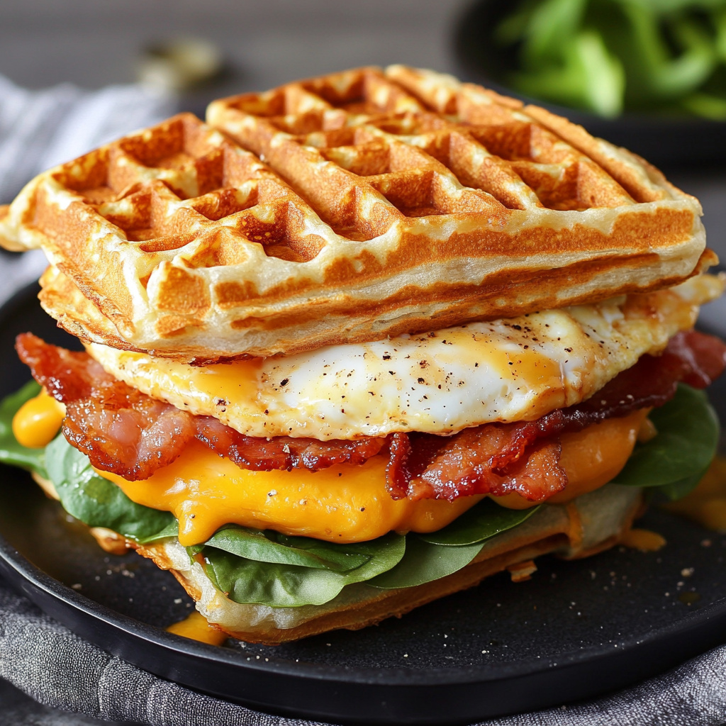 Protein Waffle Sandwich